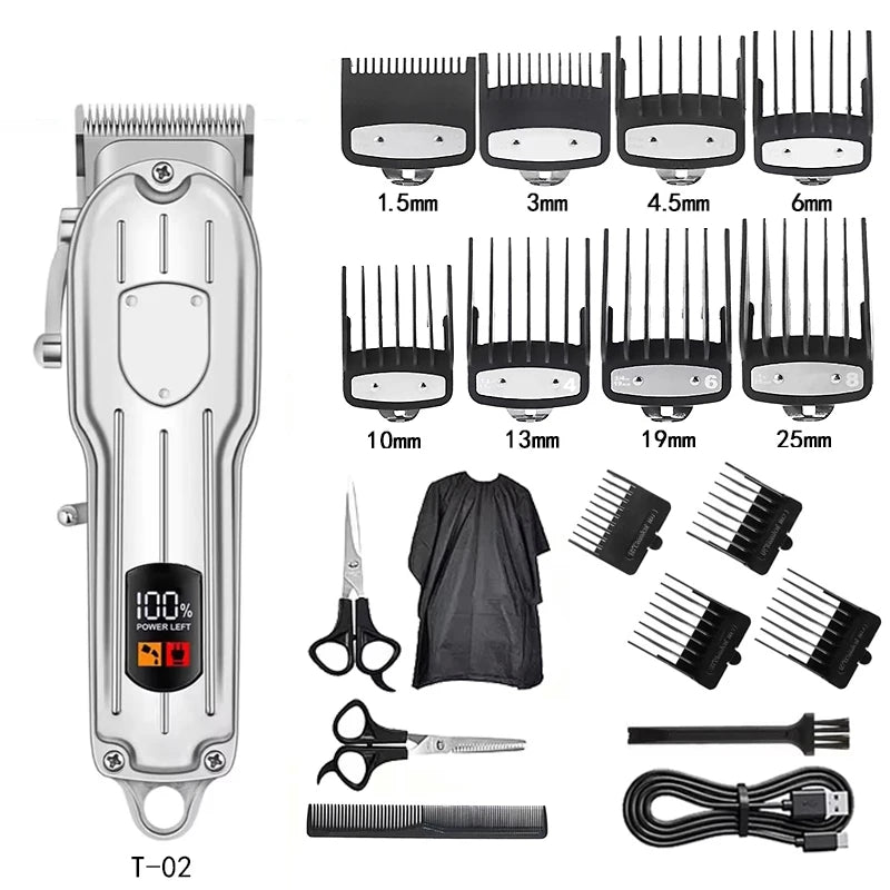 Edieu Professional Electric Hair Clippers — Cordless Trimmer Set for Men
