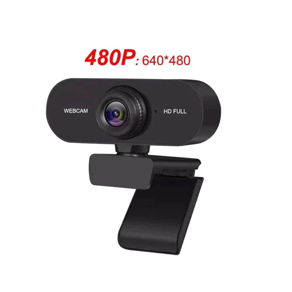 High Definition USB Webcam — Auto Focus Computer Camera with Microphone