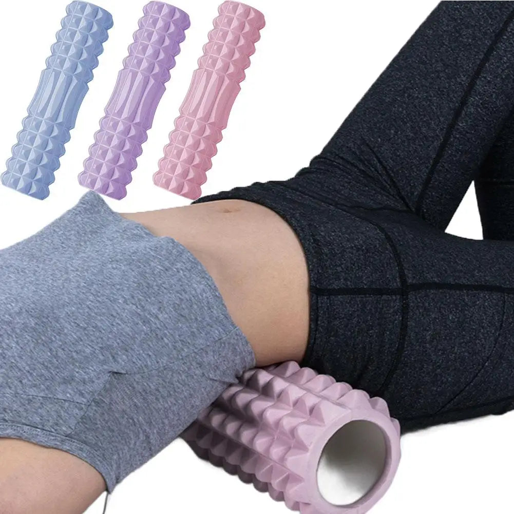 Yoga Foam Roller and Massage Block Set — Deep Tissue Muscle Relief Tool