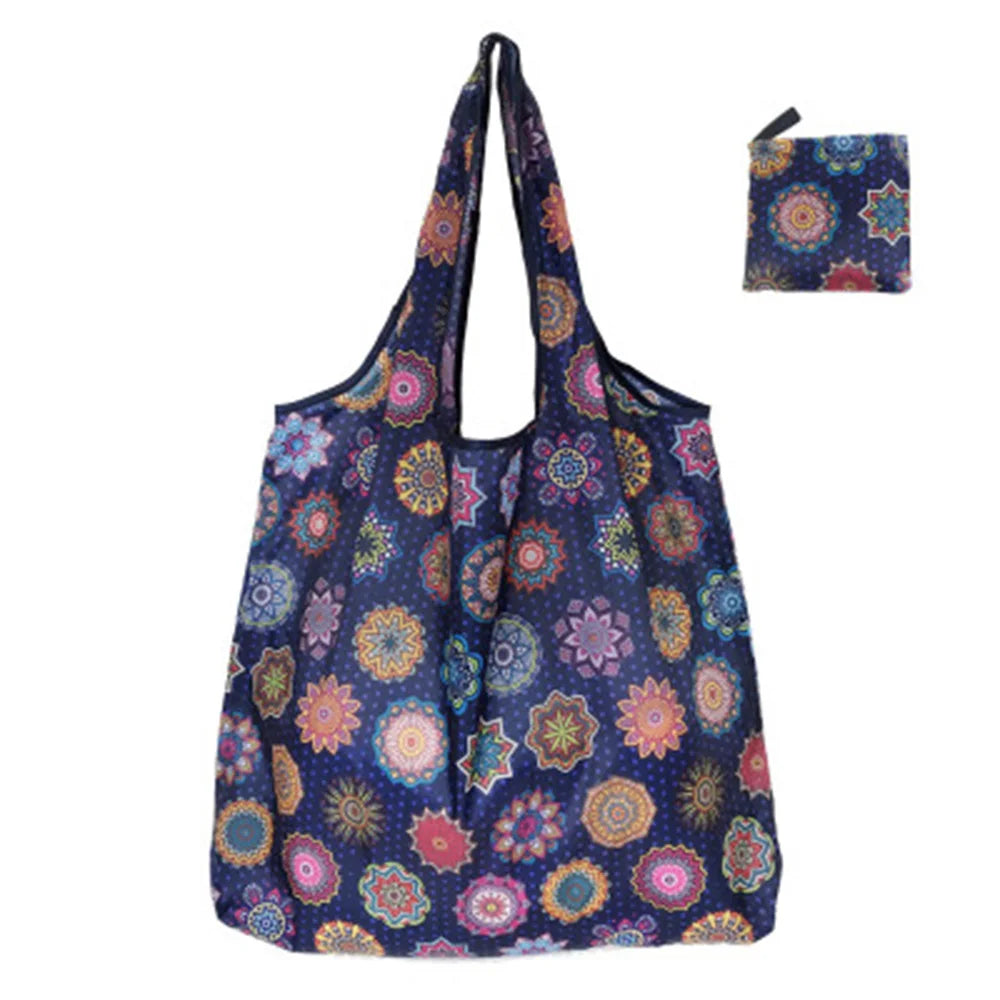 Reusable Foldable Tote Bag — Large Capacity Eco-Friendly Grocery Bag