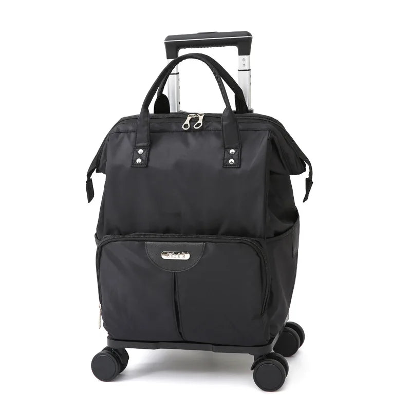 INFEYLAY Wheeled Travel Backpack — Large Capacity Rolling Suitcase