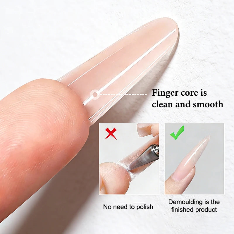 Sandwich Dual Nail Forms — 60pc Set for Quick 3D Extensions