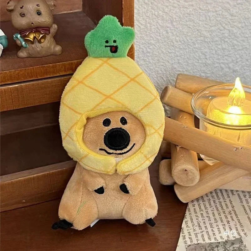 Plush Doll Head Cover & Outfit — Creative Accessory for Collectible Dolls