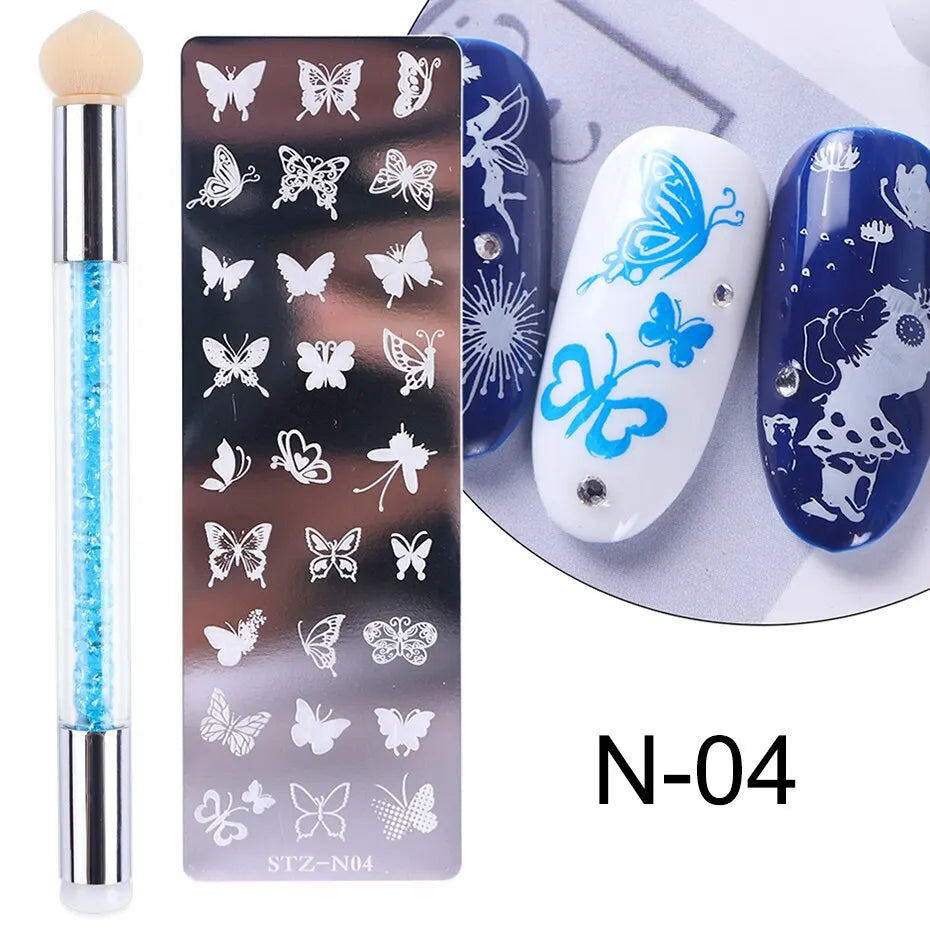Full Beauty Nail Stamping Set — Professional Manicure Design Kit