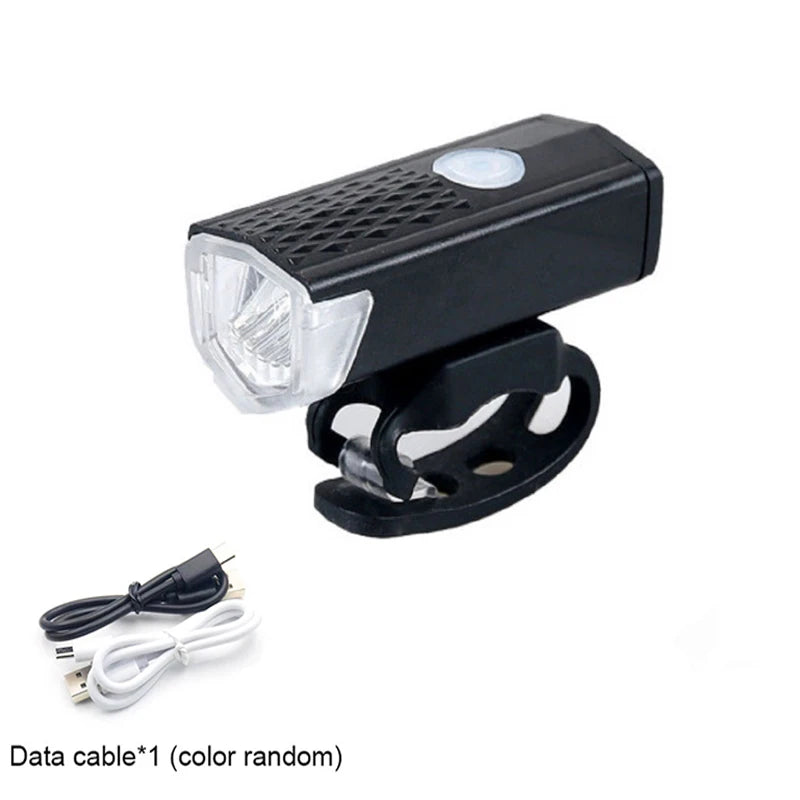 Rechargeable Bicycle LED Light Set — Front Headlight and Rear Taillight Kit