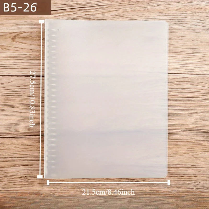 Plastic Ring Binder Organizer — Secure Clasp Closure for Office & School