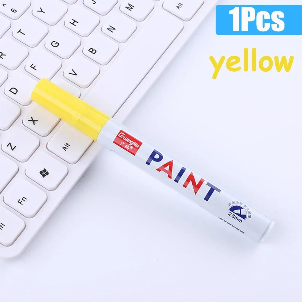 Permanent Paint Marker Pens — Waterproof Quick-Dry Tire & Craft Markers