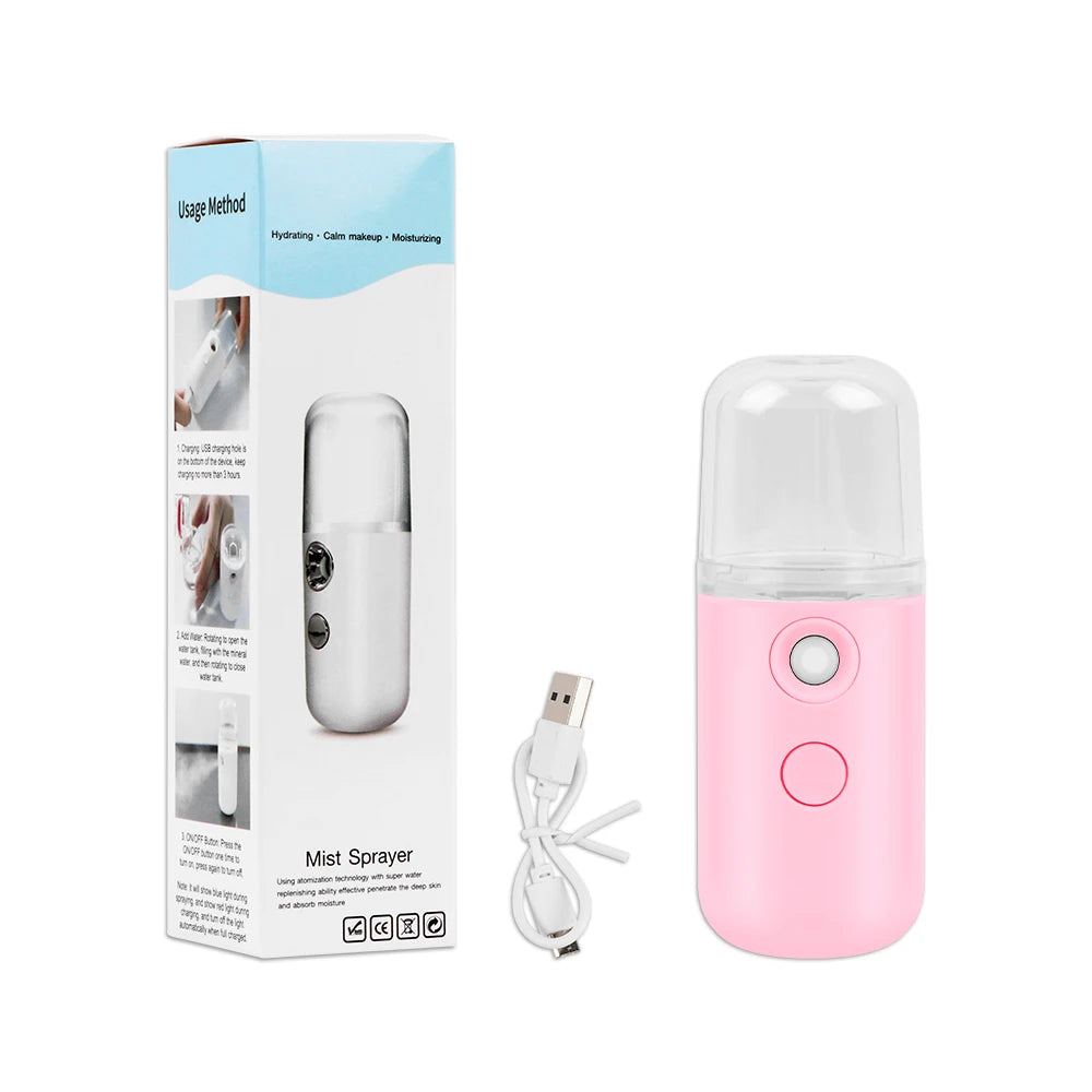 SALORIE Nano Mist Facial Sprayer — Portable Skin Moisturizing Device