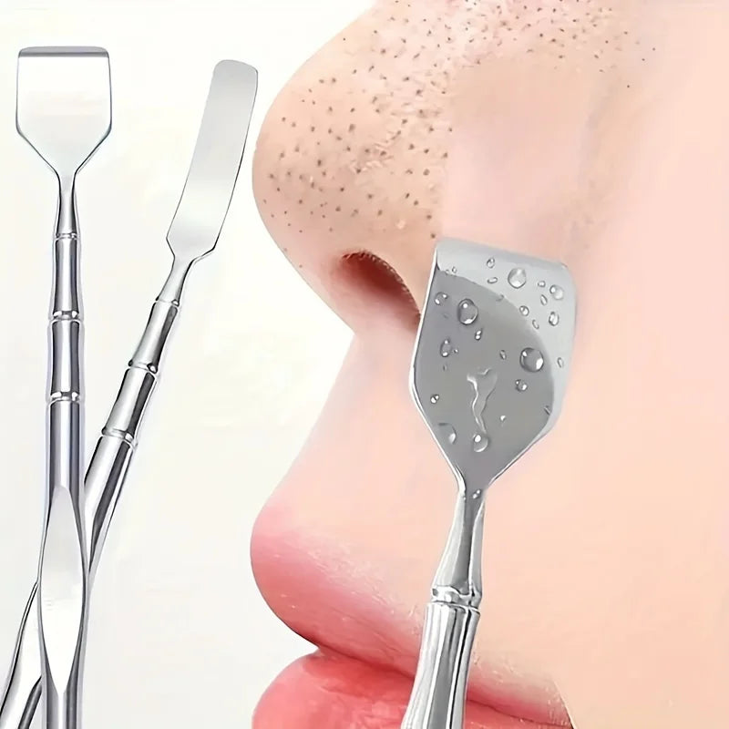 Double-Ended Blackhead Remover — Facial Pore Cleanser and Skin Exfoliator