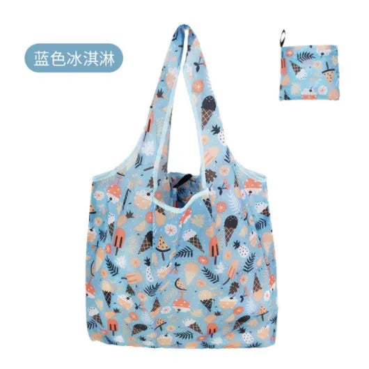 Foldable Reusable Shopping Bag — Large Capacity Eco-Friendly Tote