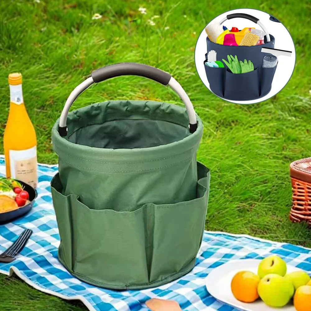 Foldable Tool Storage Bag — 17L Multi-Purpose Organizer Basket