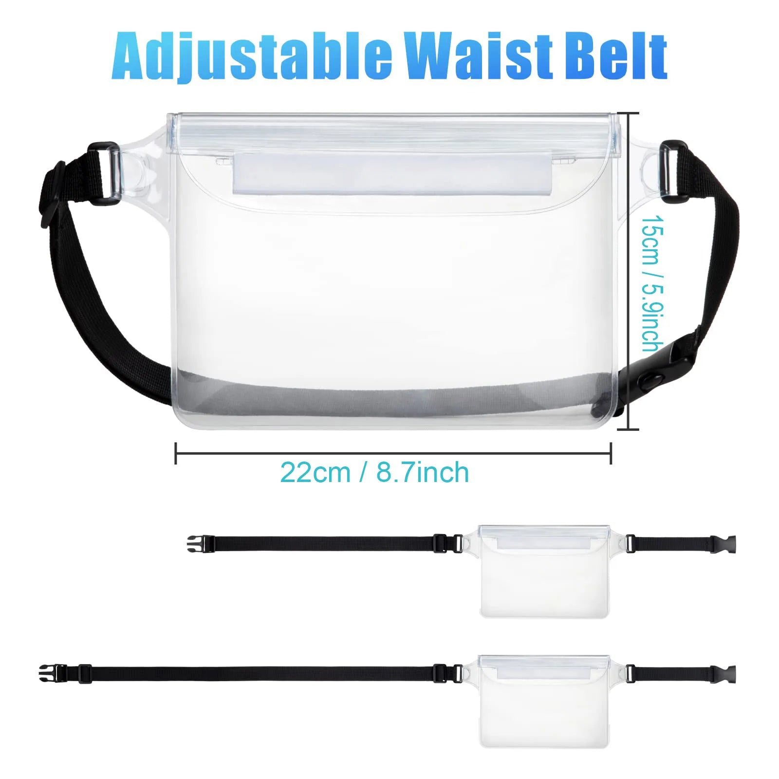 Waterproof Phone Pouch — Adjustable Waist Bag for Water Sports