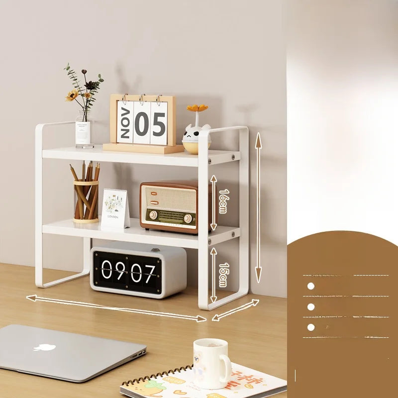 Multi-Layer Desk Organizer Rack — Versatile Desktop Storage Shelf