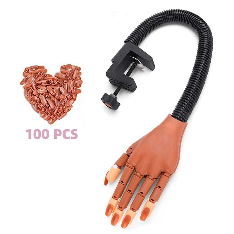 DianaBeauty Nail Art Practice Hand — Adjustable Manicure Training Kit