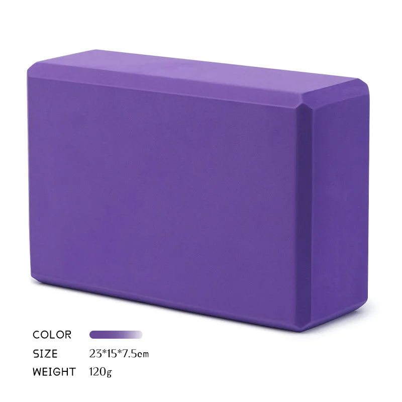High-Density Foam Yoga Block — Support Cushion for Pilates and Stretching