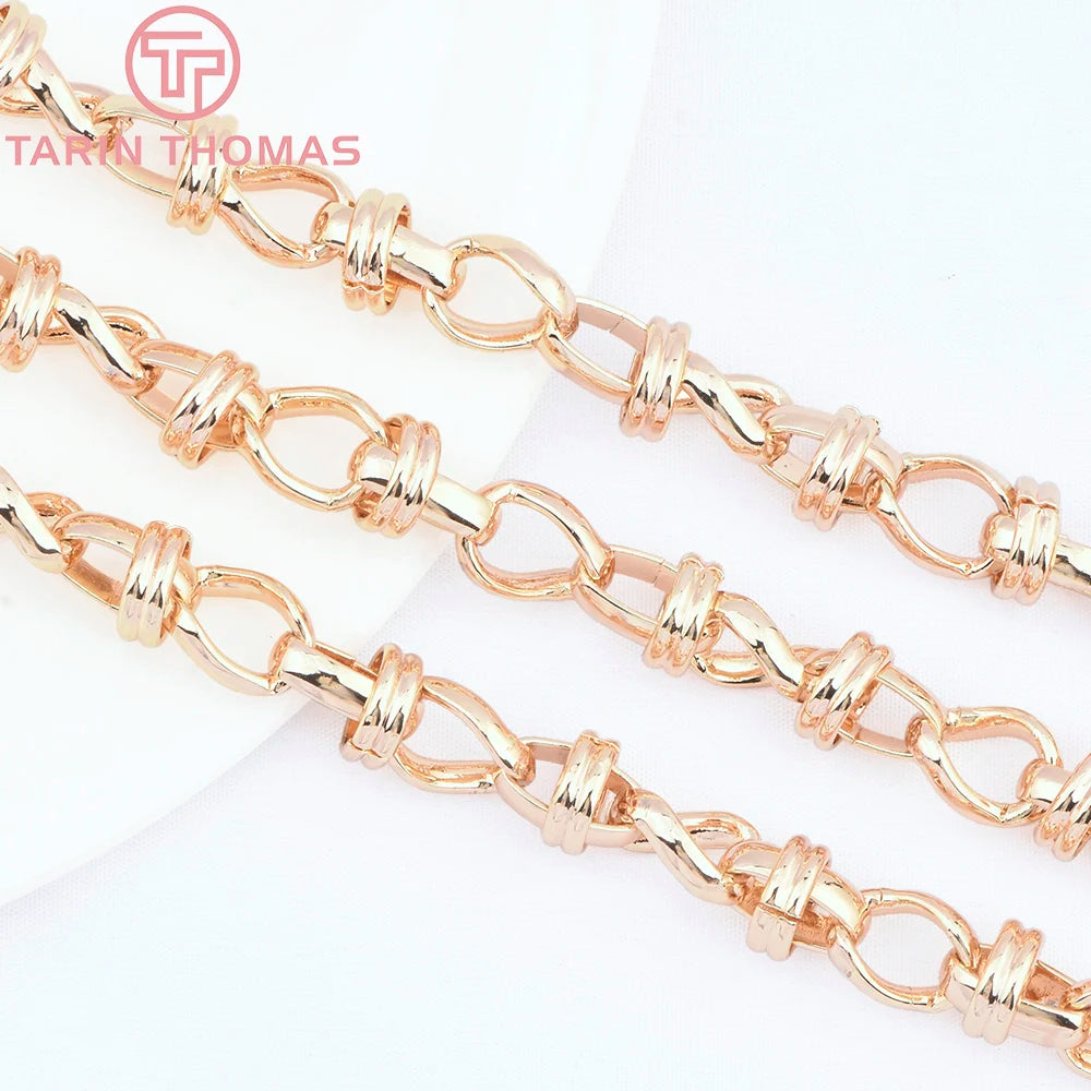 TARIN THOMAS Brass Jewelry Chain — 0.5 Meter DIY Necklace & Bracelet Link
