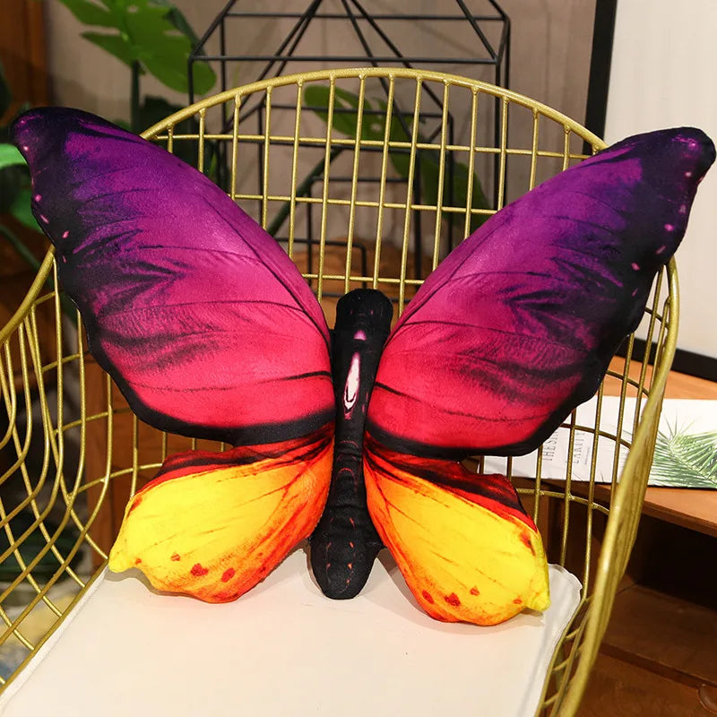 Butterfly Plush Pillow — Soft Decorative Cushion for Home Decor