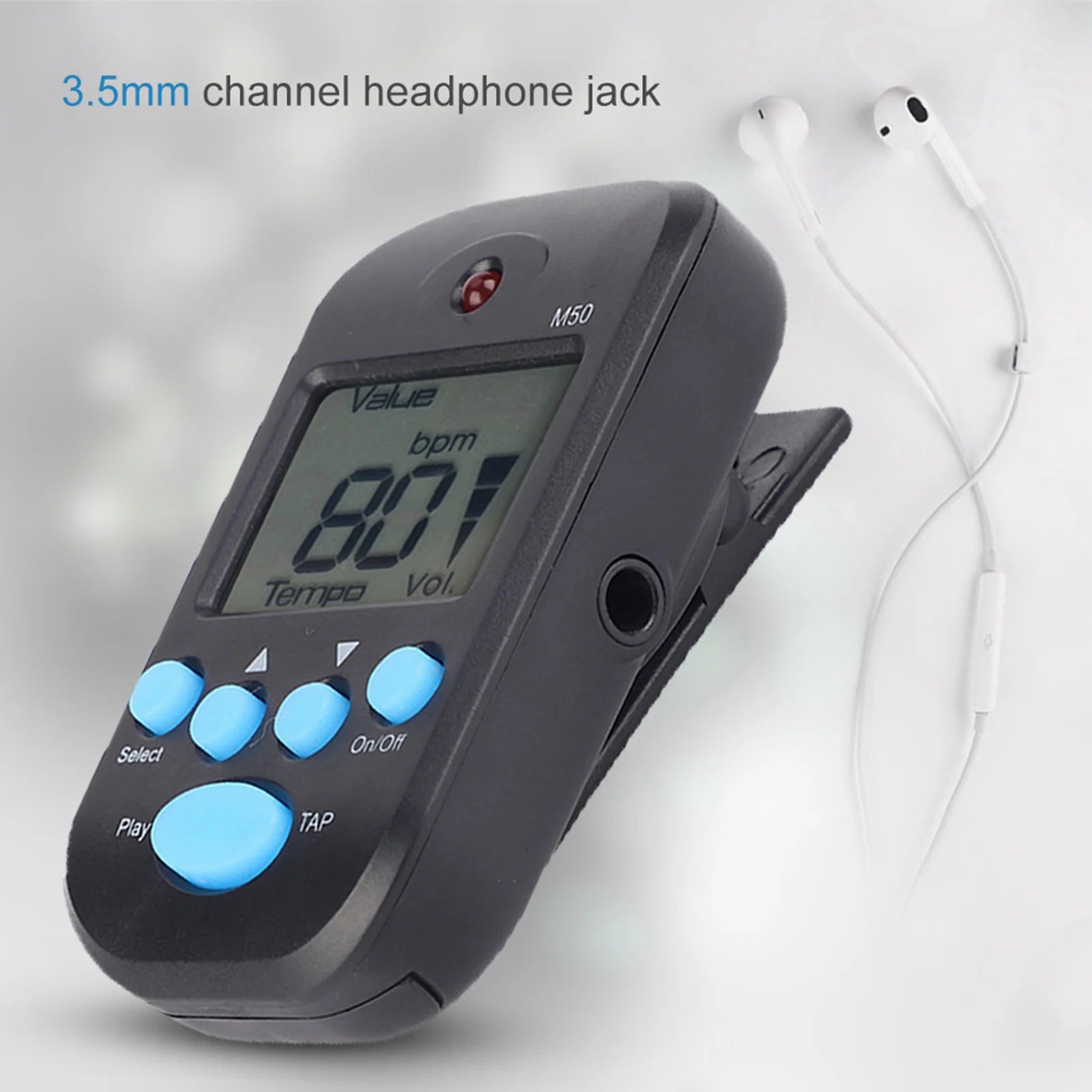 Mini Digital Metronome — Clip-On Rhythm Trainer for Musicians
