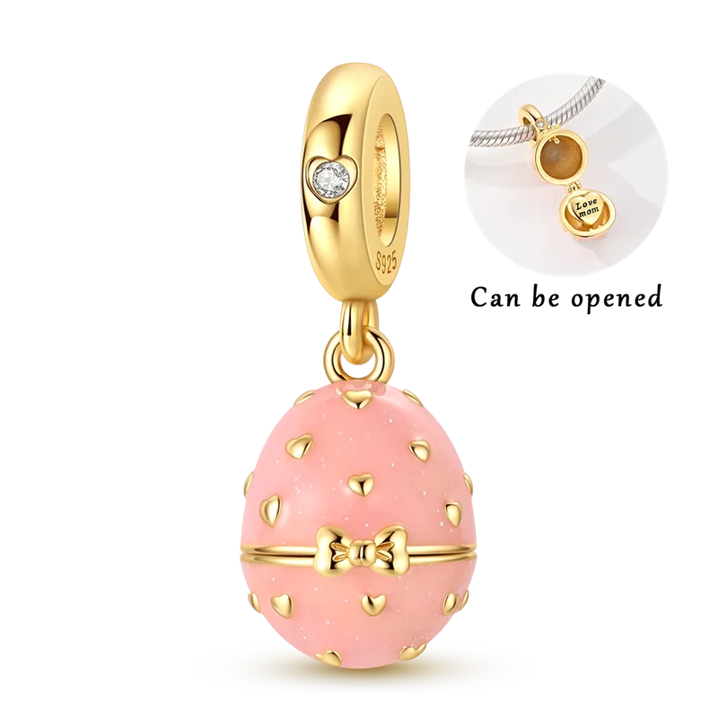 Charmhub Sparkling Zircon Elephant Charm — Gold Plated 925 Sterling Silver Bead
