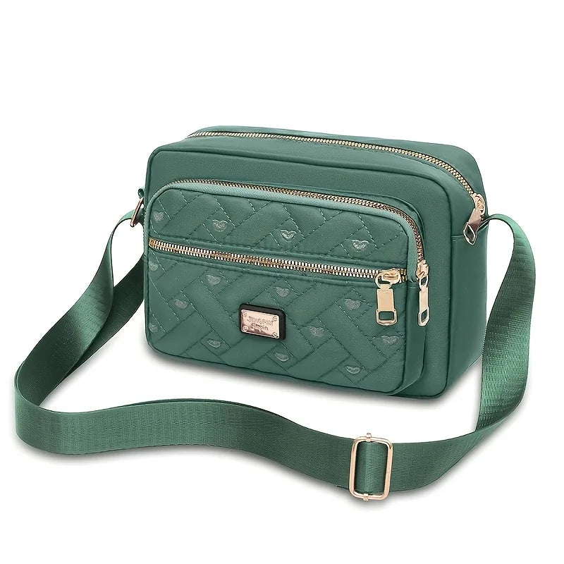 StarryGather Women's Multi-Layer Crossbody Bag — Stylish Oxford Shoulder Purse