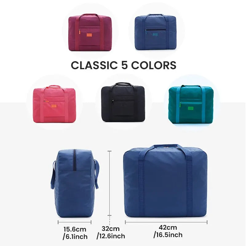 Fashion Travel Duffel Bag — Lightweight Foldable Weekender Tote