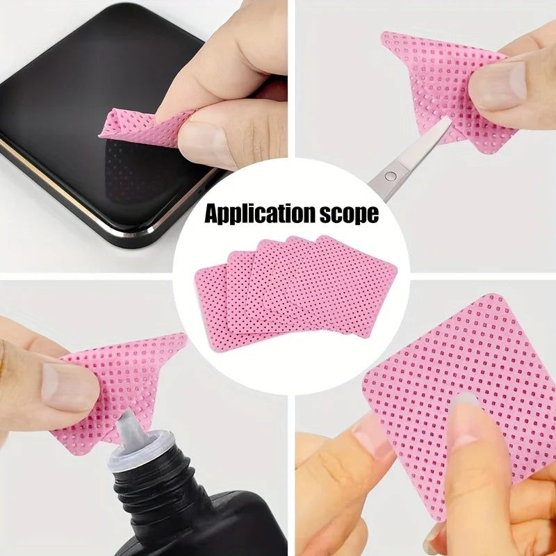 Lint-Free Nail Wipes — Super Absorbent Removal Wraps for Gel Polish