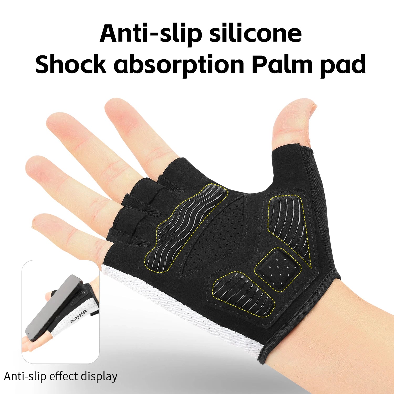Fezrgea Cycling Gloves — Shock-Absorbing Half Finger Training Gear