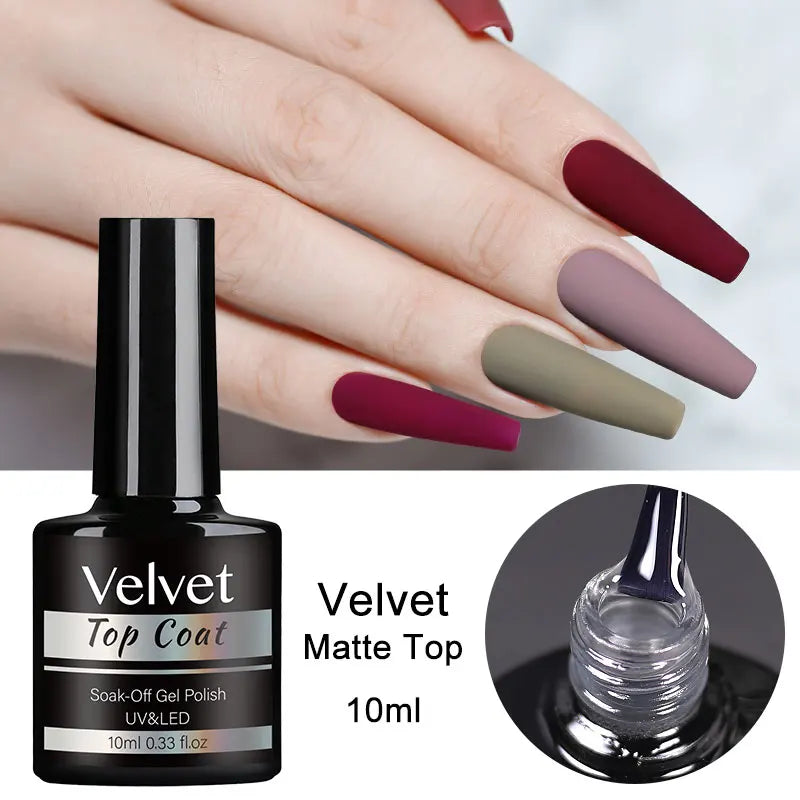 Arte Clavo Matte Top Coat Gel Polish — Long Lasting Non-Wipe Sealer