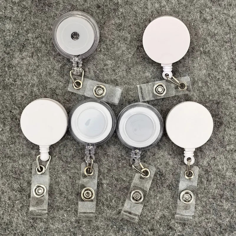Retractable Badge Reel — Adjustable ID Card Holder for Work and School