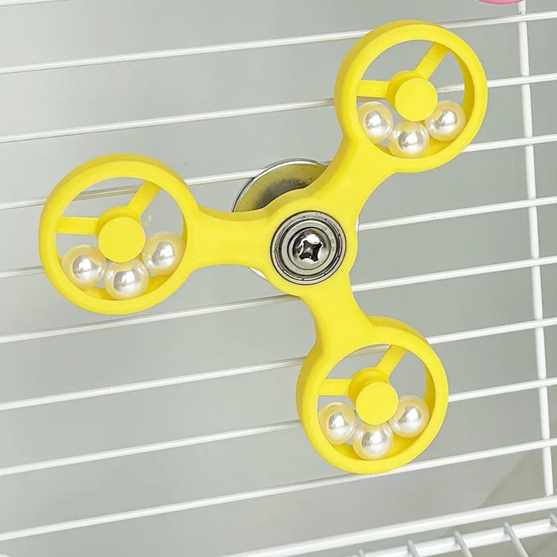 NOCCLILI Interactive Parrot Spinner Toy — Mental Stimulation & Cage Enrichment