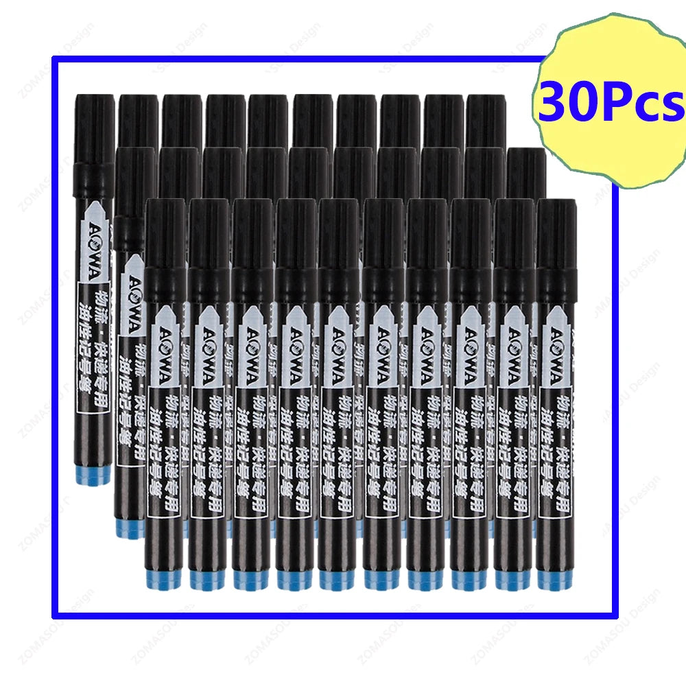Permanent Oil-Based Marker Pens — Waterproof Quick-Dry Ink for Metal and Glass