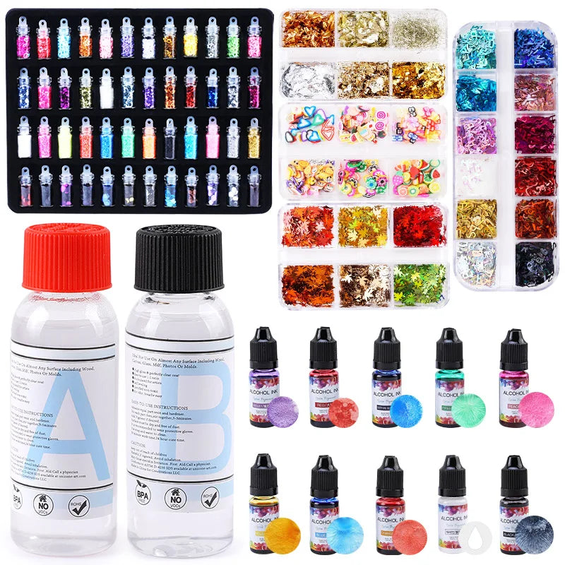 QIAO Epoxy Resin Casting Kit — DIY Jewelry Making Molds & Glue Set