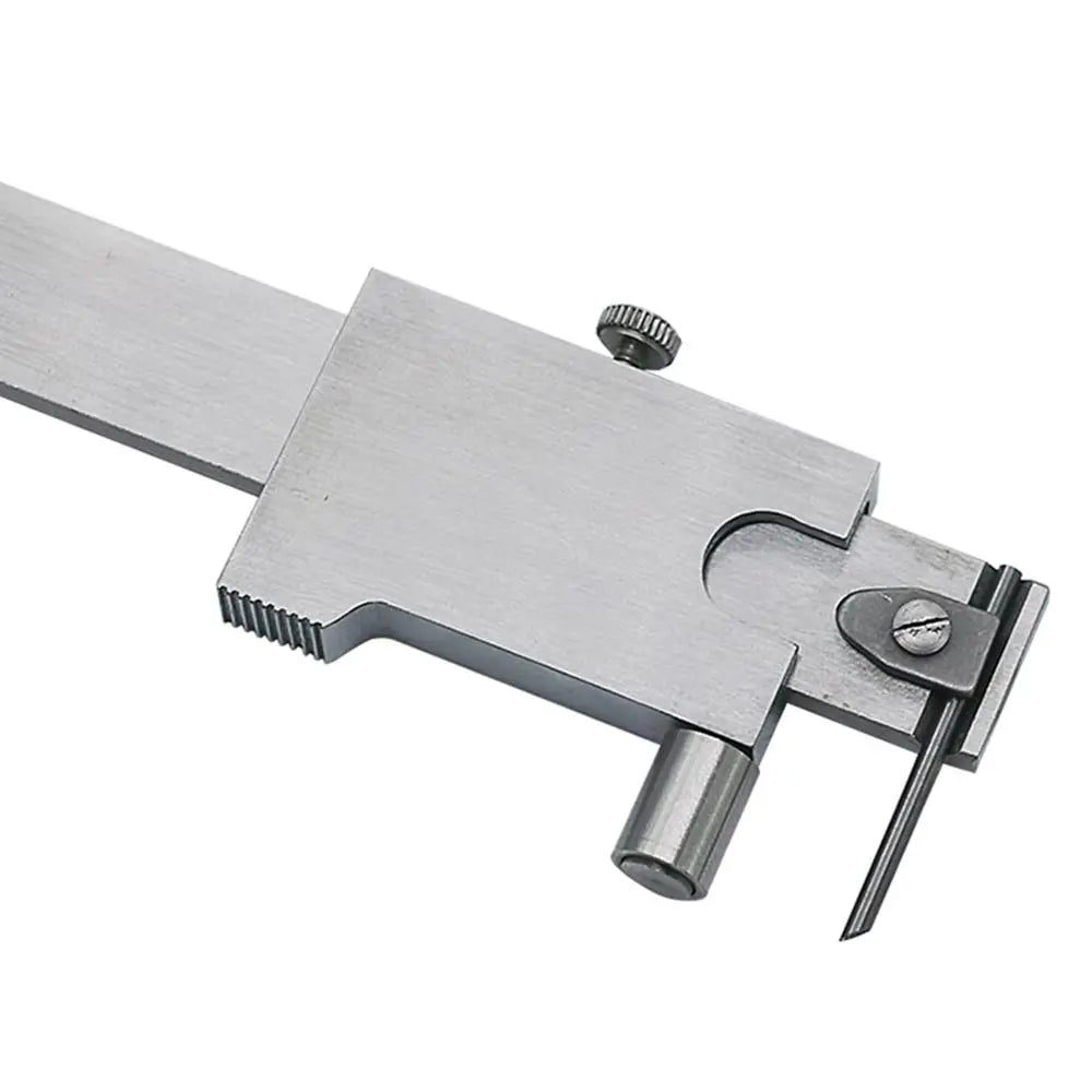 Stainless Steel Parallel Scribe Caliper — Precision Marking Tool for Woodworking
