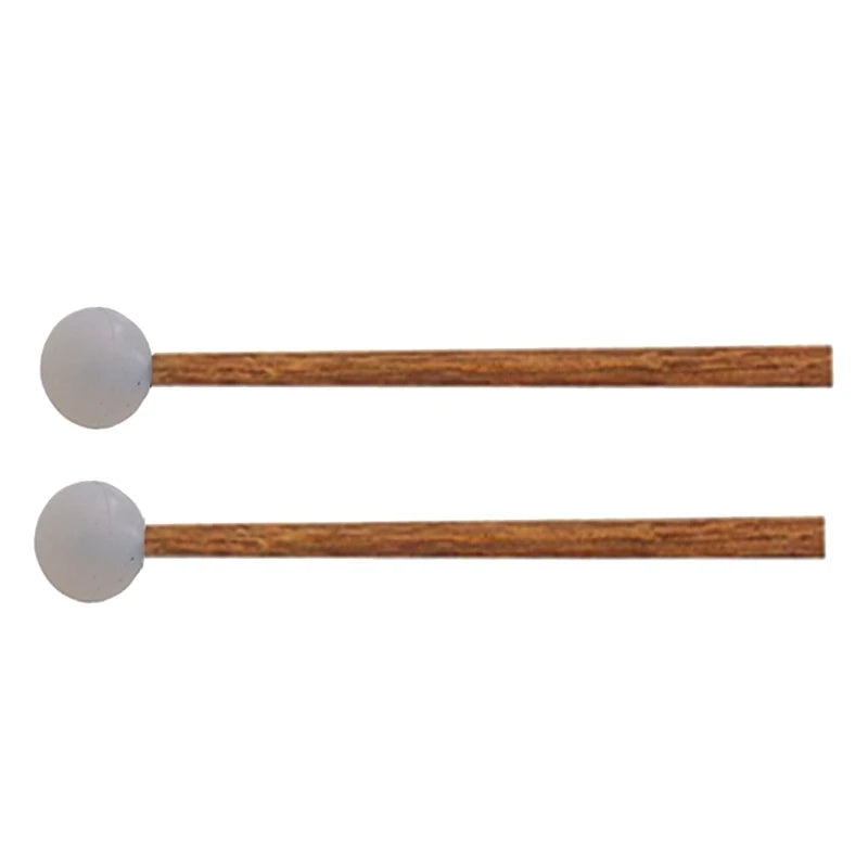 Steel Tongue Drum Mallets — Rubber Head Percussion Sticks with Handle