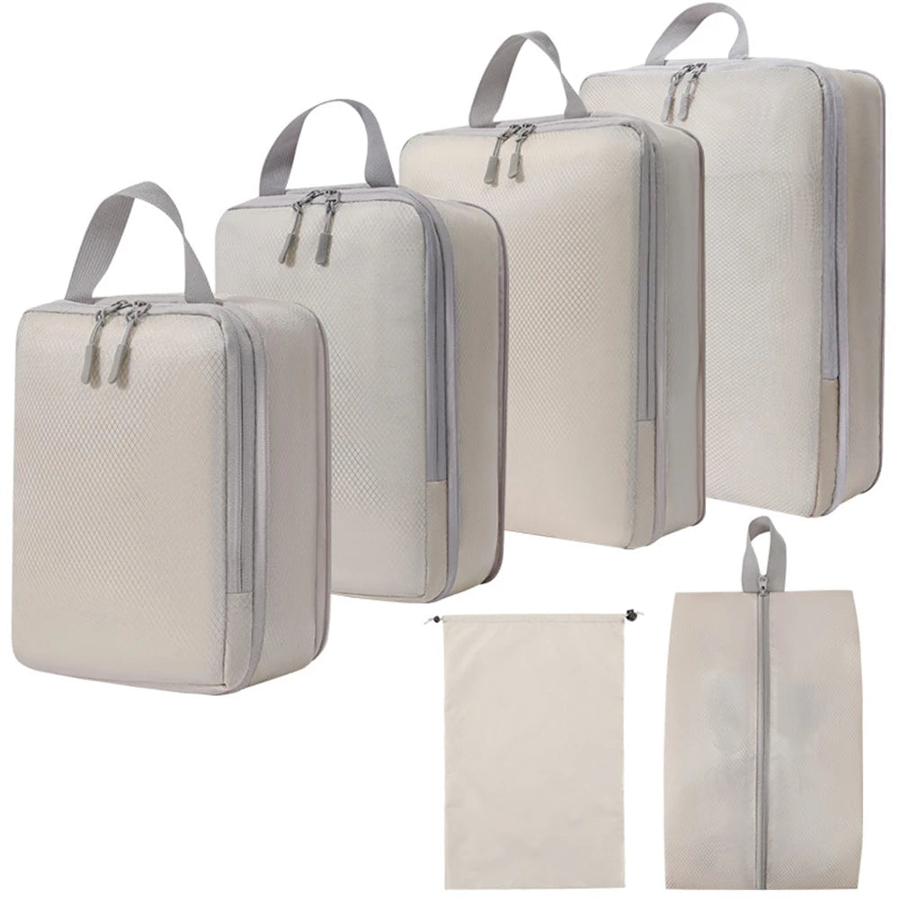 Compressed Clothing Storage Bag Set — Space-Saving Travel Organizer