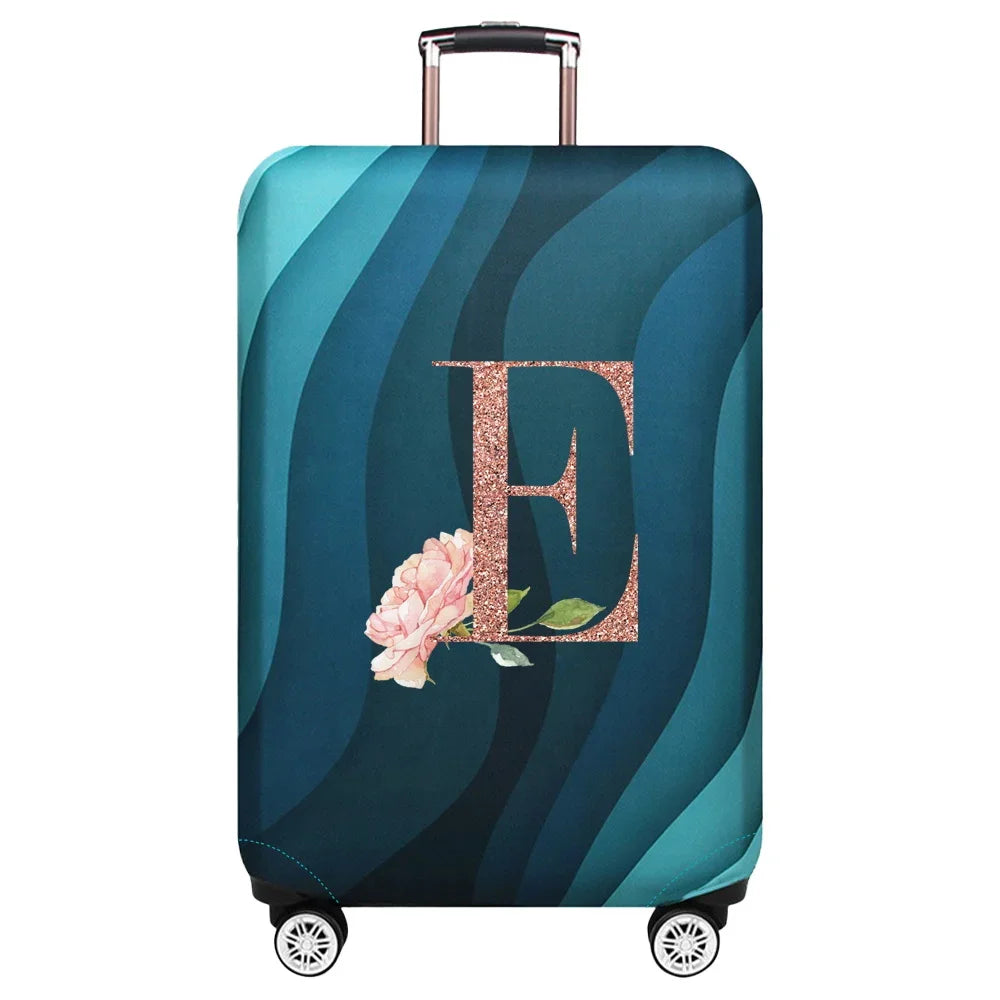 Stretch Luggage Protector Cover — Decorative Suitcase Guard for Travel