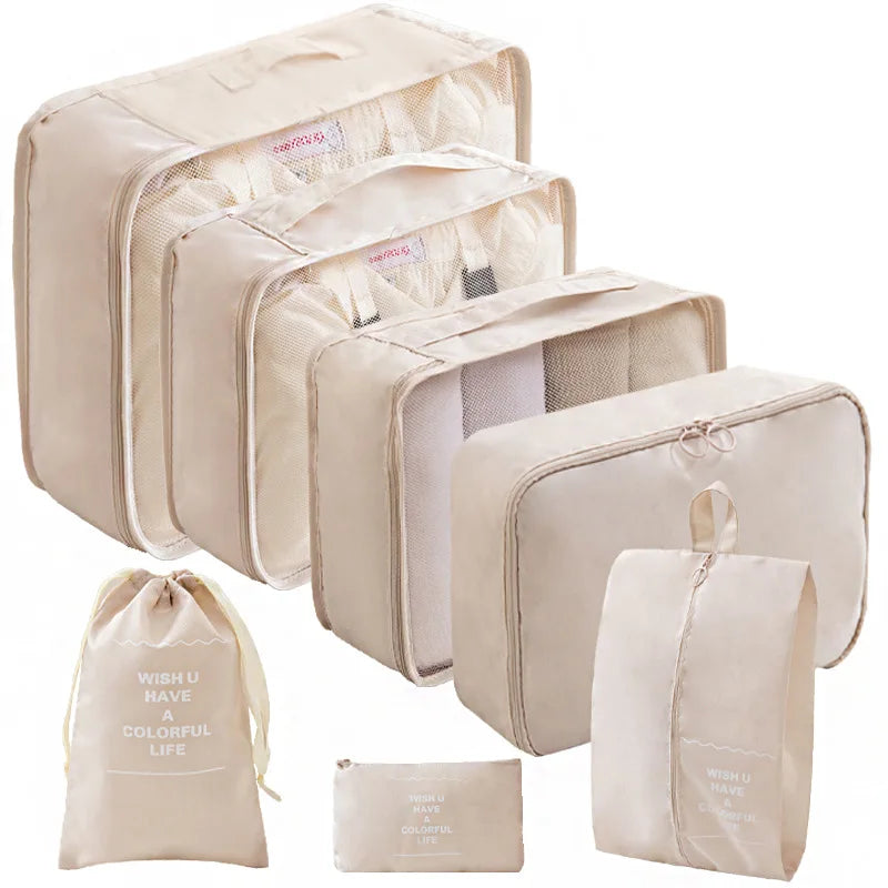 Travel Packing Cube Set — Luggage Organizer Bags for Suitcases