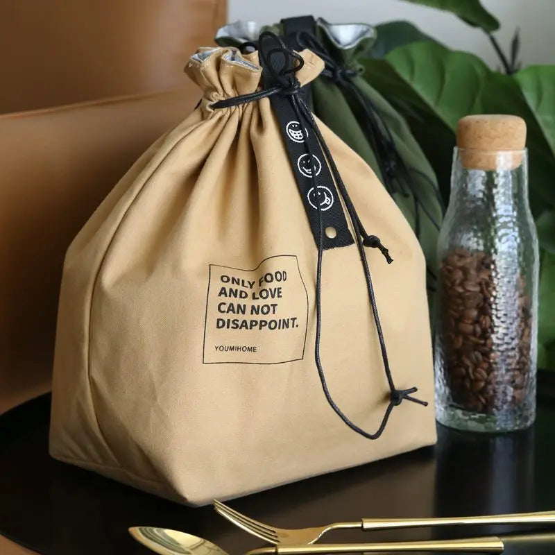 Insulated Double Layer Lunch Bag — Portable Thermal Food Storage