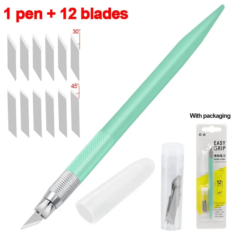 Craft Cutting Pen Tool — 360 Degree Rotating Blade for Precision Art