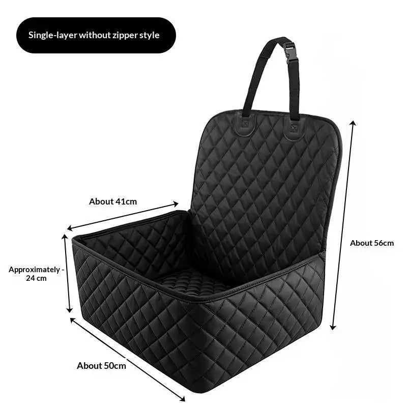 Waterproof Pet Car Seat Cover — Durable Rear Seat Cushion for Dogs & Cats