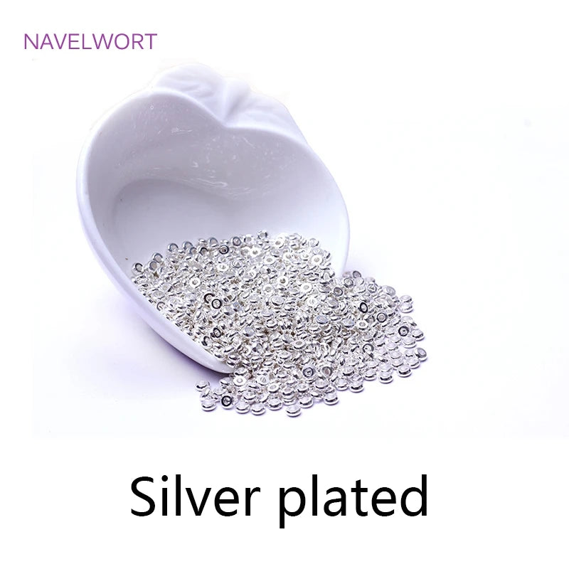 NAVELWORT Gold Plated Spacer Beads — High-Quality Jewelry Making Separators