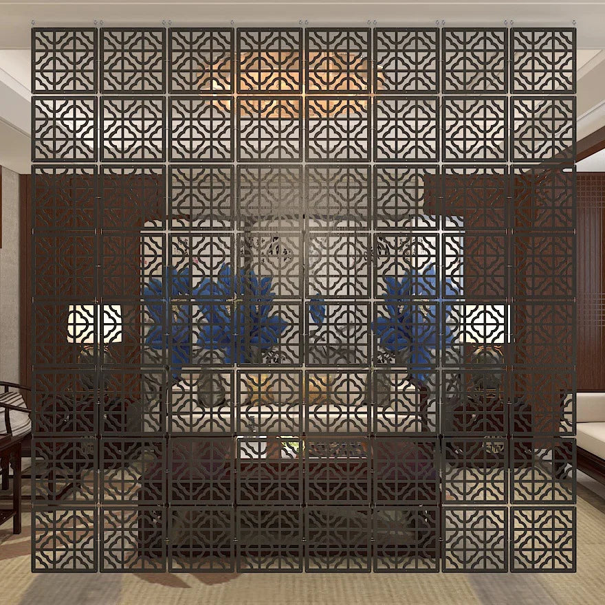 Modern Hollow MDF Hanging Screen — Decorative Room Divider Panel