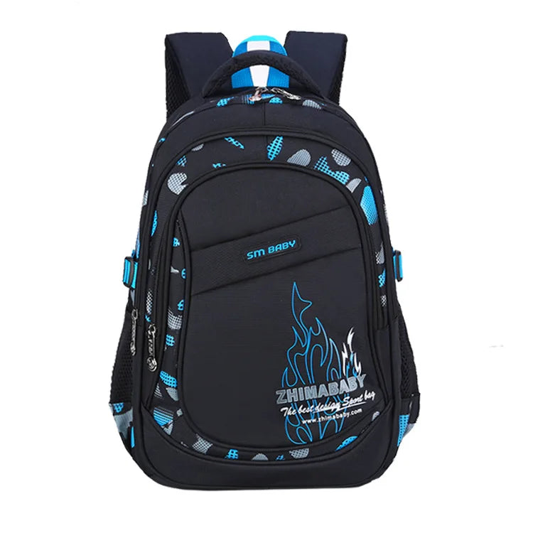 SOATIM Kids School Backpack — Large Waterproof Book Bag for Boys