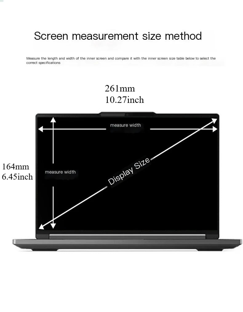 Laptop Privacy Screen Protector — Anti-Spy Matte & HD Dual-Sided Film