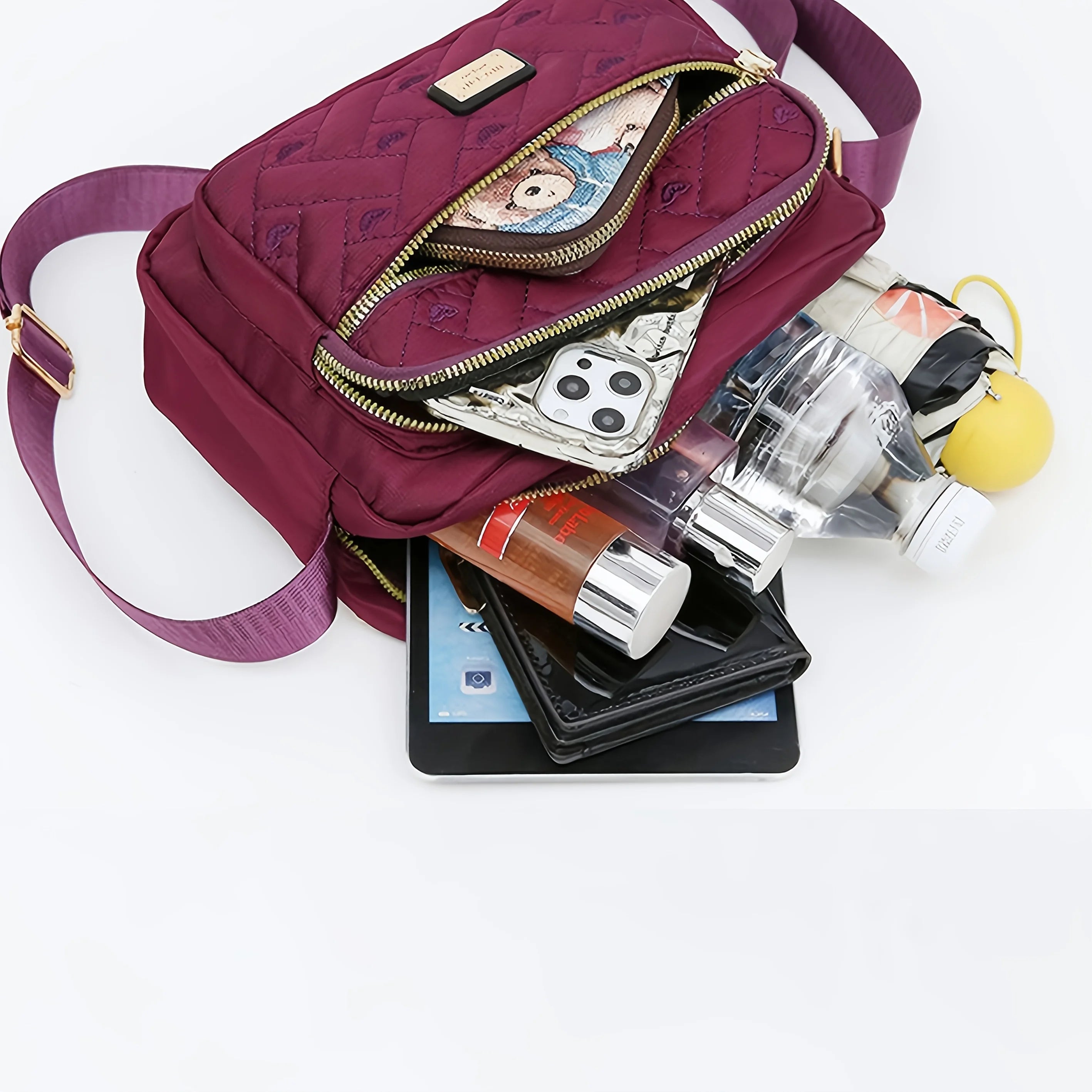 StarryGather Women's Multi-Layer Crossbody Bag — Stylish Oxford Shoulder Purse