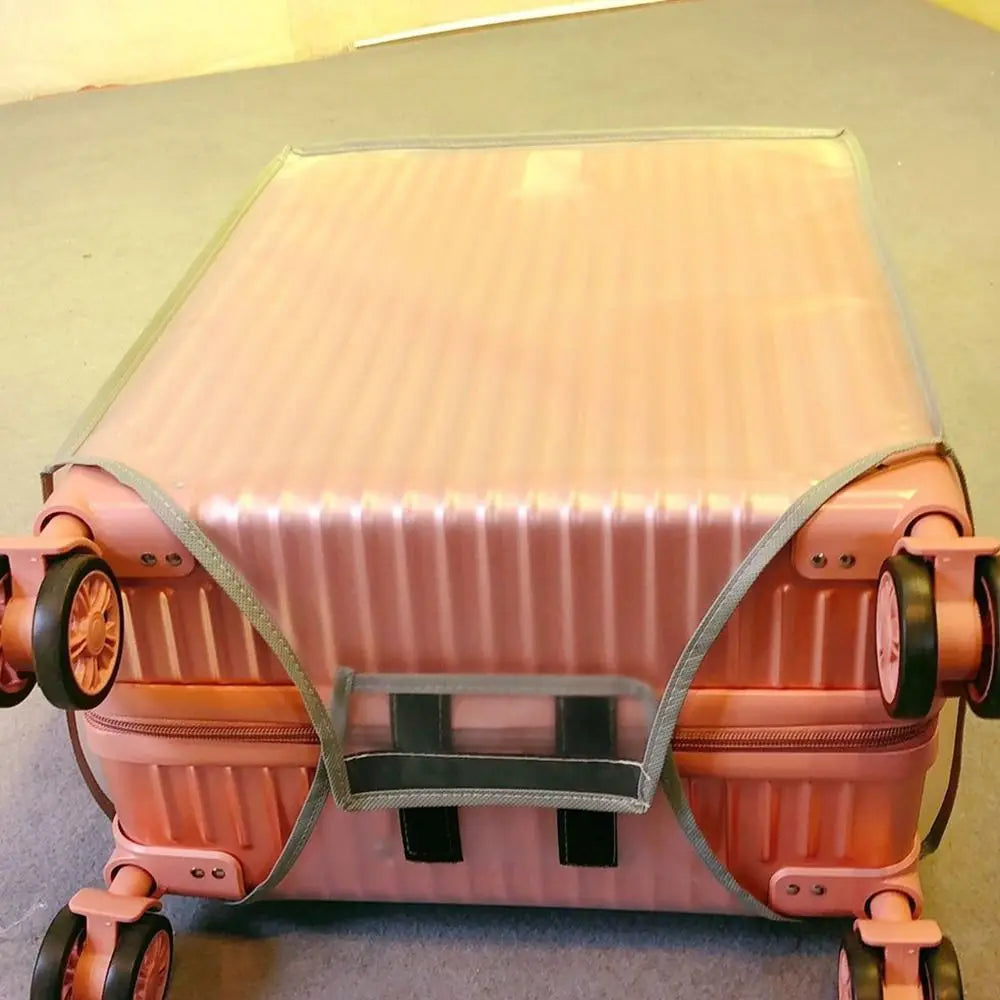 Transparent Luggage Protector Cover — Waterproof Suitcase Guard, Clear PVC