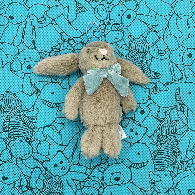 Assorted Plush Keychain Charm — Cute Animal & Food Backpack Pendant