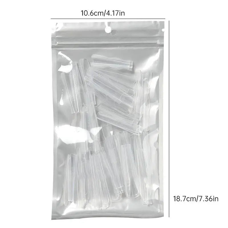 60Pcs Poly Dual Nail Forms — Fast Shaping Gel Extension Tool