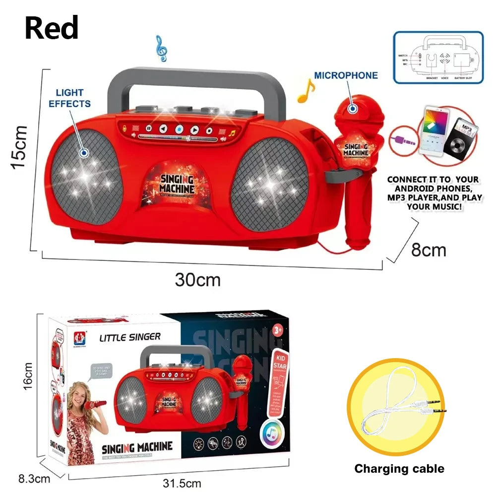 Kmoist Karaoke Microphone Machine — Light-Up Singing Toy for Kids