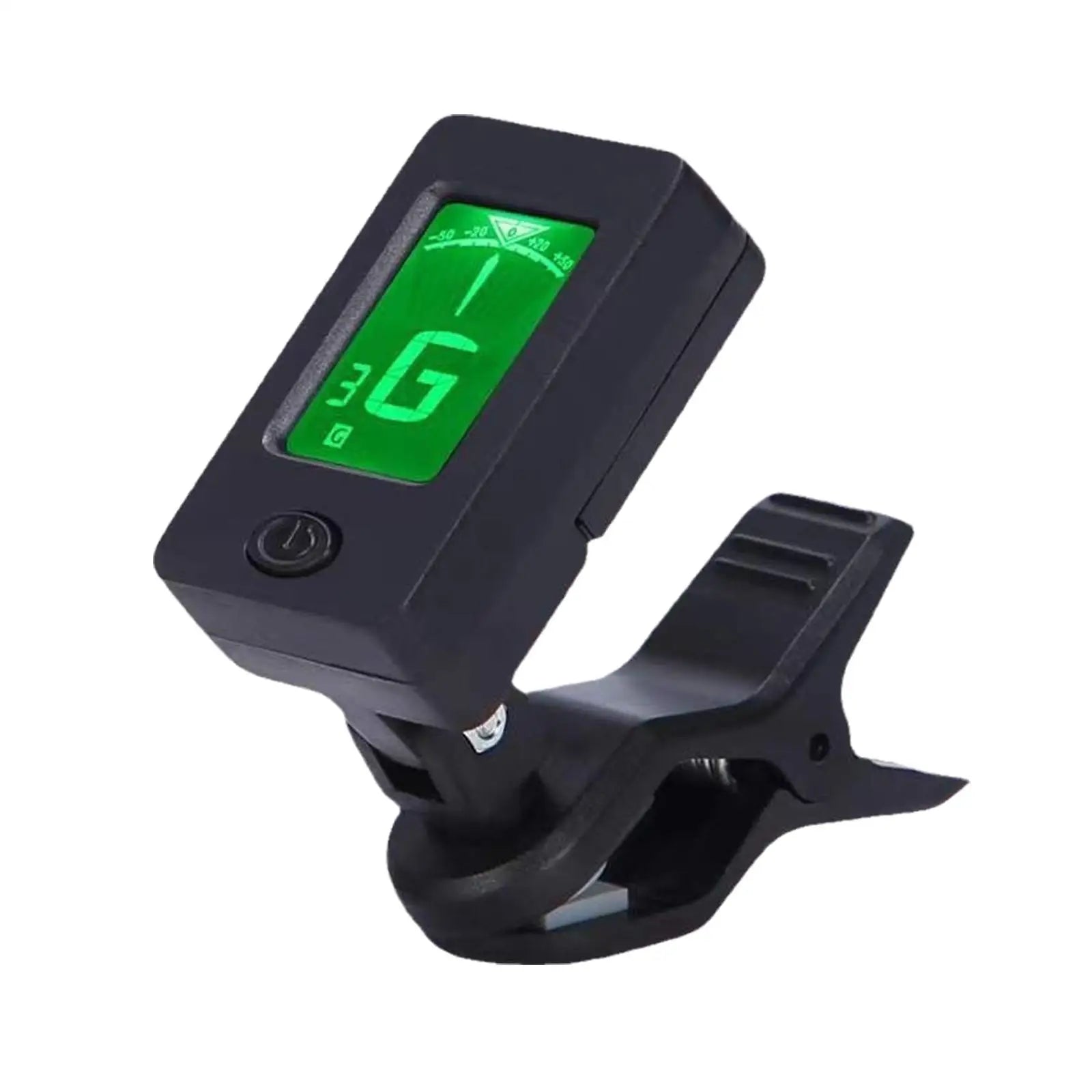 Digital Clip-On Instrument Tuner — Accurate Pitch for Guitar and Bass